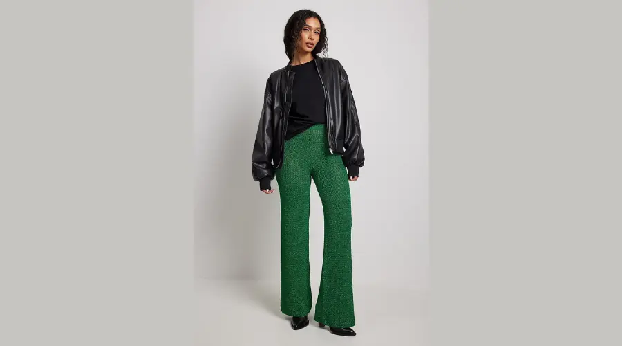 Lurex Knitted Trousers