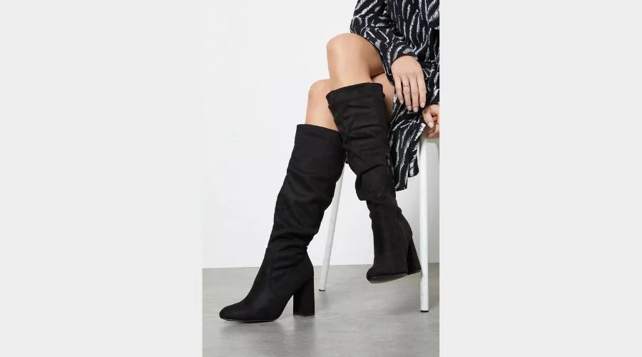 Keris Ruched Knee High Boots