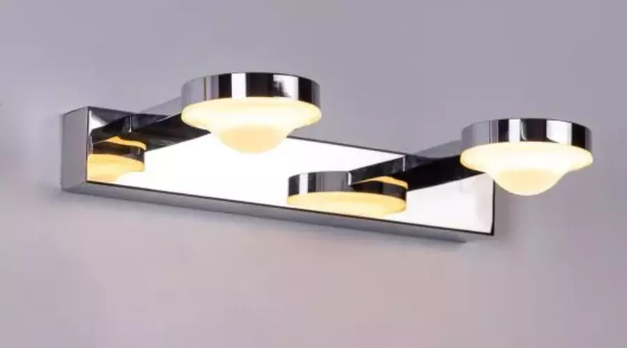 The quiet dawn (built-in LED, small) stainless steel vanity light