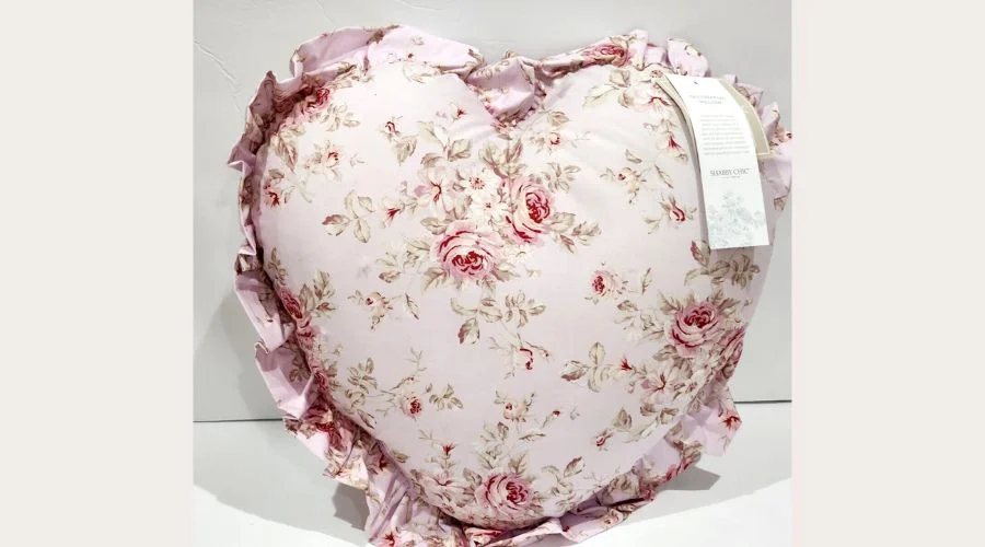 Valentines Pink Rose Roses Pink Throw Pillow 20x19 NEW