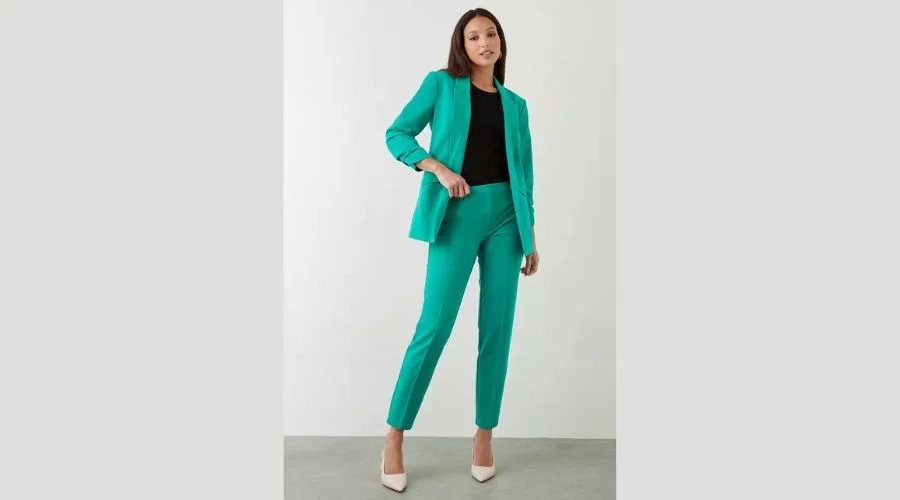 Tall ruched sleeve blazer