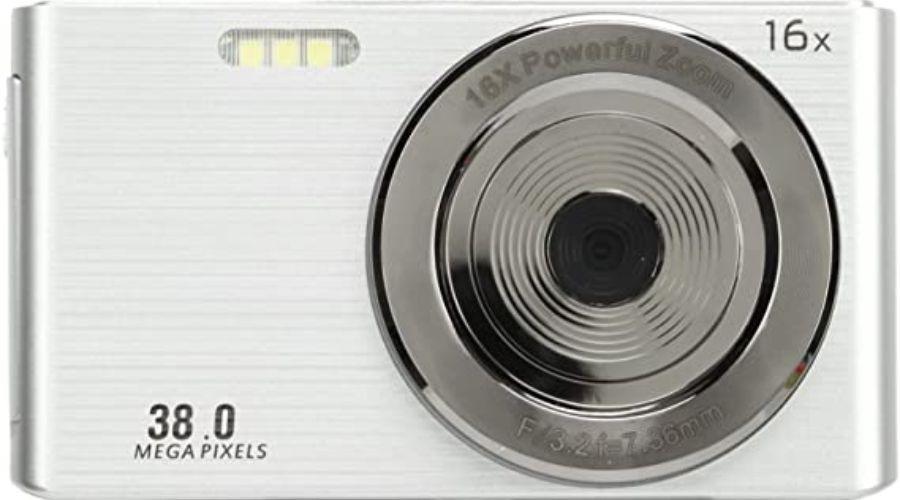 Syrisora ​​Digital Camera 1080P 38MP 2.4 Inch 16X Digital Zoom Portable Compact Digital Camera