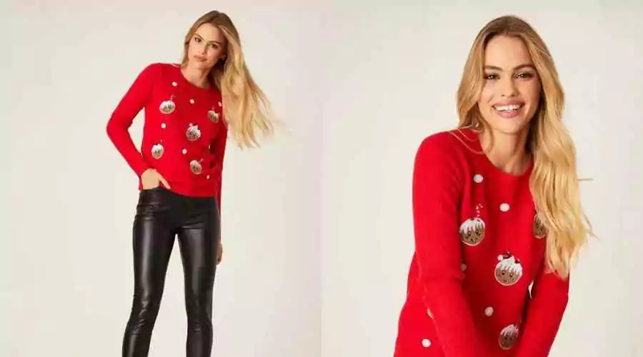 All Over Pudding Christmas Jumper