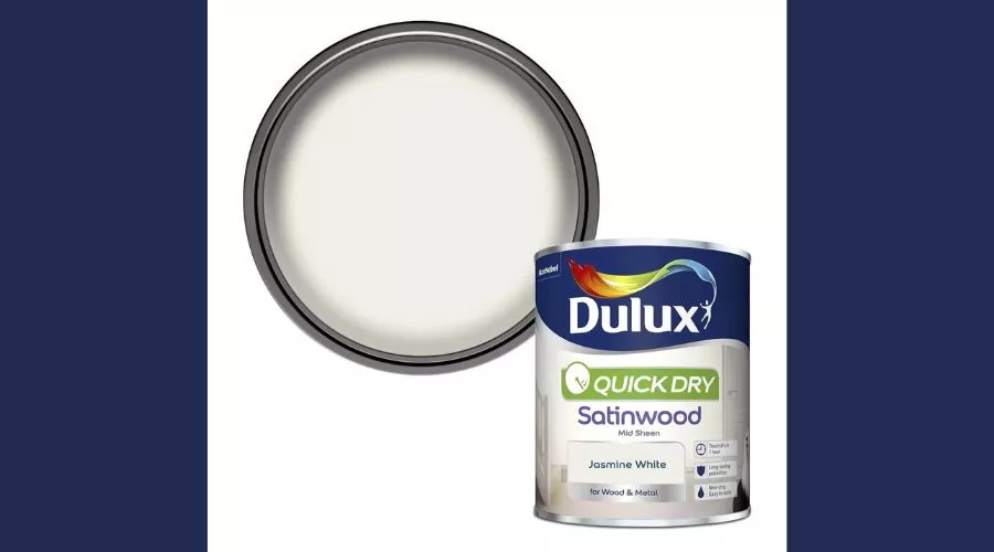 750ml of Dulux Fast Dry Satinwood Jasmine White