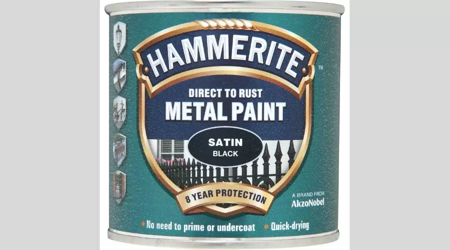 Hammerite Black - Satin Radiator Paint