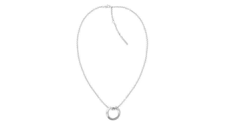 Ladies' Stainless Steel Twisted Ring Necklace
