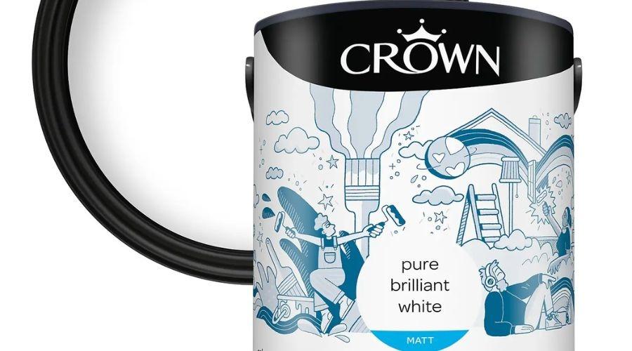 Crown Walls & Ceilings Matt Emulsion Paint Pure Brilliant