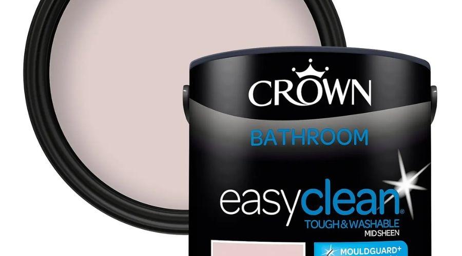 Crown Easyclean® Mouldguard Bathroom Mid Sheen Washable Multi Surface Paint Pashmina