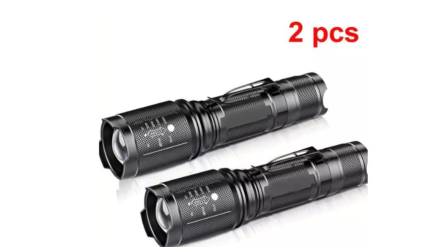 2pcs LED Tactical Flashlight