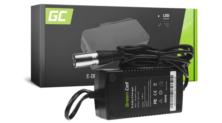 GreenCell Charger for E-Bike Batteries - 36V - 2A | E-bike charger