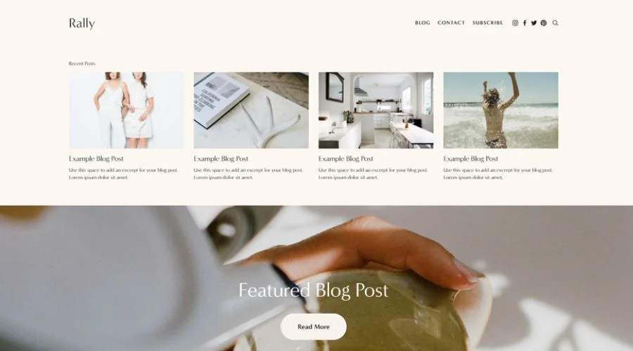 Benefits of Squarespace's blog template