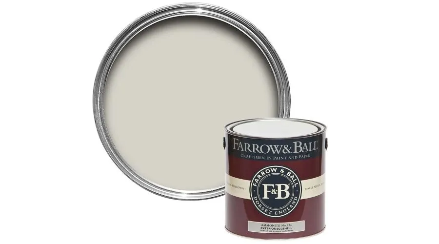 Farrow & Ball Exterior Eggshell Paint Ammonite - 2.5L