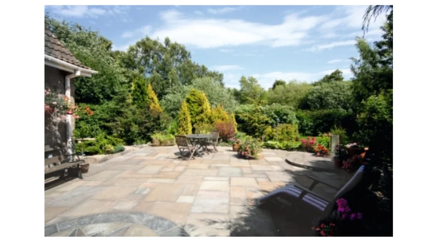 Natural Paving Indian Sandstone Project Pack Buff 15.8m2 | findwyse 