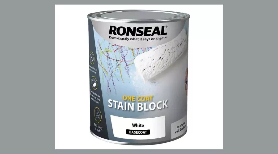 Ronseal One Coat Stain Block Paint White