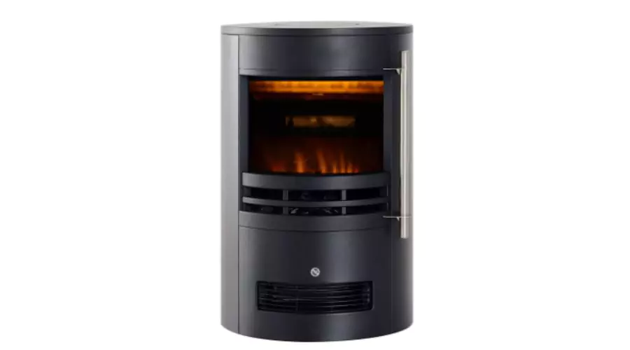 HOMCOM Electric Fireplace Heater 900W,1800W-Black
