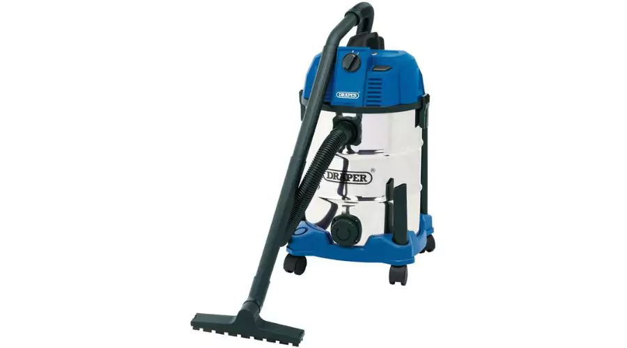 Draper 30L Wet And Dry Vacuum Cleaner With Stainless Steel Tank