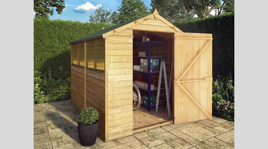 Mercia 8x6ft Overlap Apex Shed 