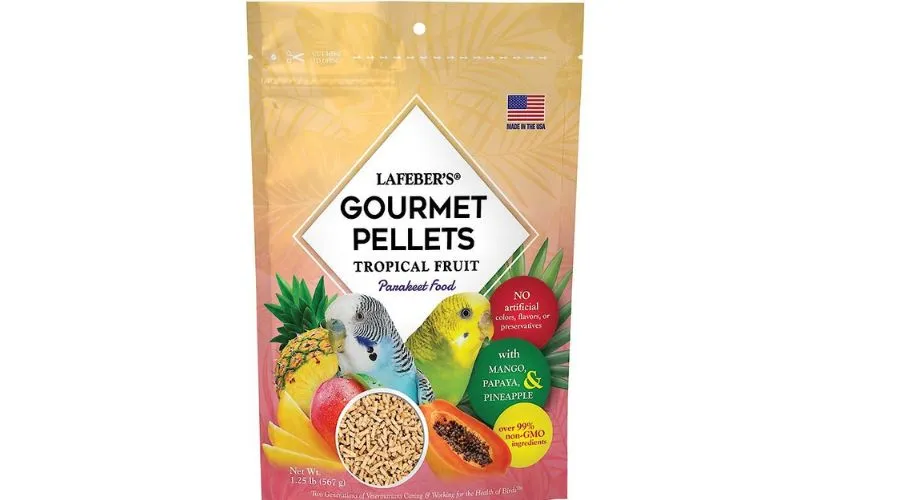 Lafeber Tropical Fruit Gourmet Pellets Parakeet Bird Food, 1.25-lb bag