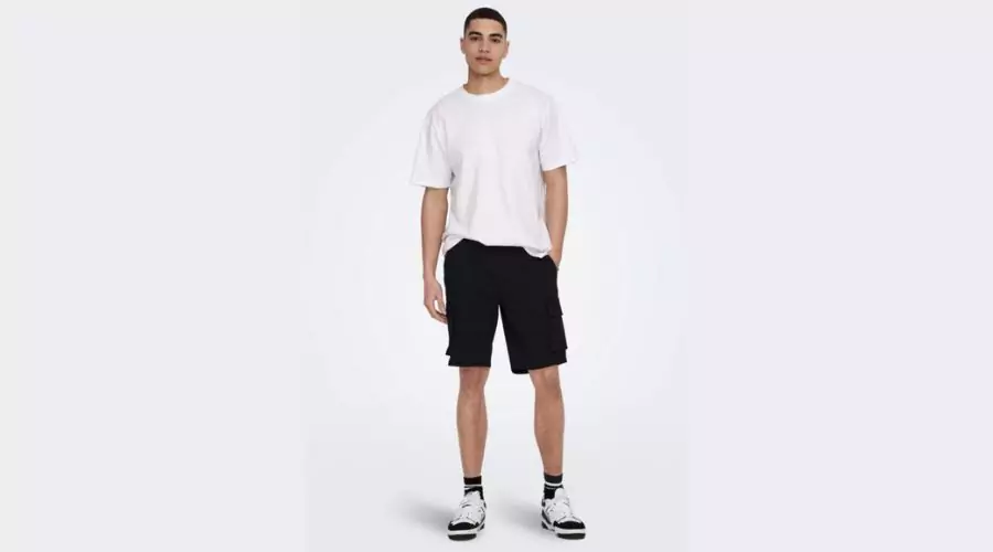 Only & Sons Cam Stage Cargo Black- Shorts 