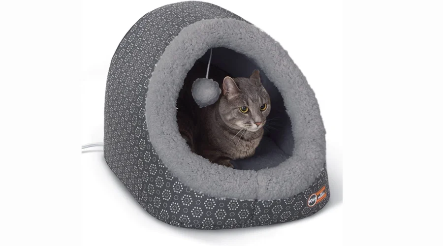 Thermo-Pet Cave Covered Indoor Heated Cat Bed & Tunnel