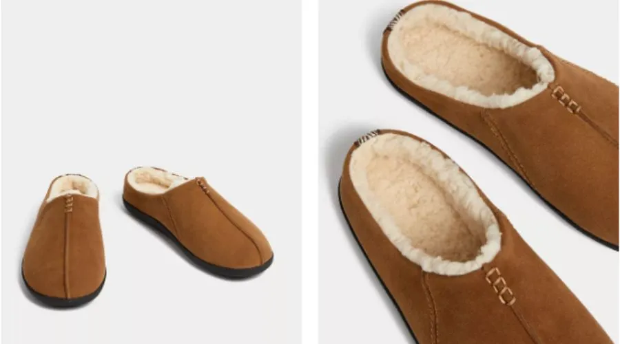 Suede Mule Slippers For Men