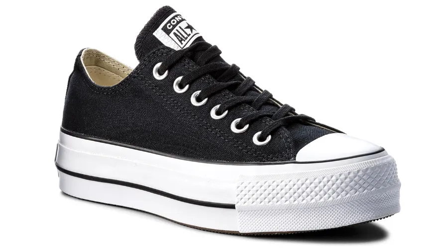 Converse Sneakers Made of Fabric Ctas Lift Ox 560250C BlackWhiteWhite