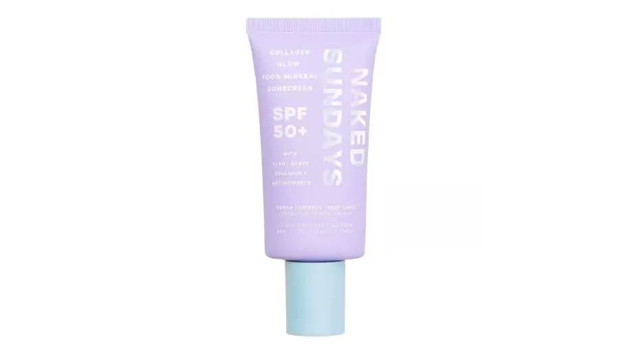 Naked Sundays SPF50+ Collagen Glow 100% Mineral Priming Perfecting Lotion 50ml 