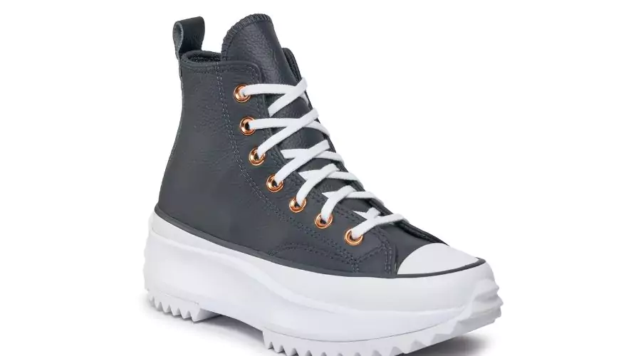 Sneaker Run Star Hike Platform Metallic & Leather A04183C Black 