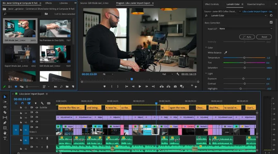 video editing with adobe 