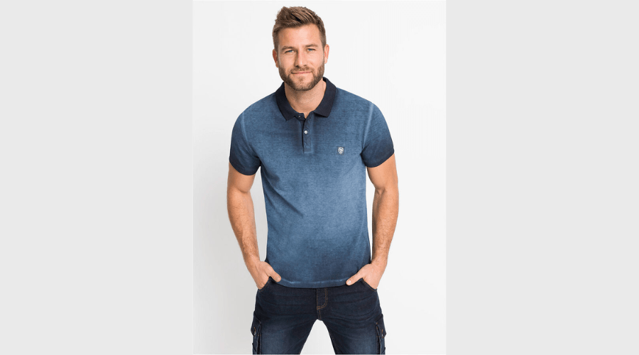 Short Sleeves Polo Shirt With A Worn Effect