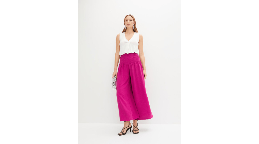 Skirt and Trousers With a Belt Sewn with Thin Elastic Bands | Findwyse