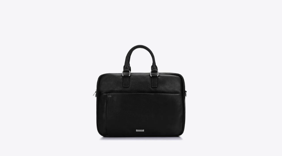 13”/14” Men’s leather laptop bag with black trim 