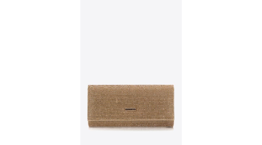 Clutch bag with gold crystals | Findwyse