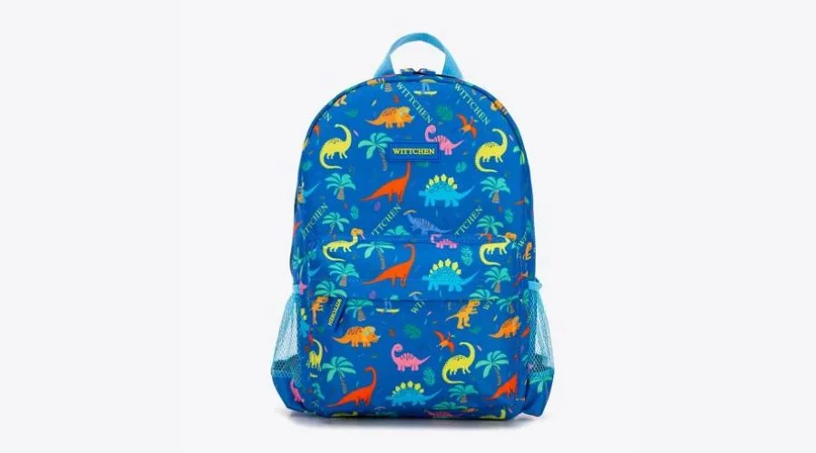 Dinosaur motif Blue backpacks for children 