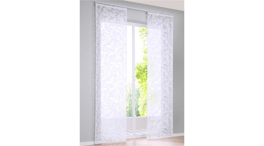 Elegant Curtain Panel with Pant Vines | Findwyse
