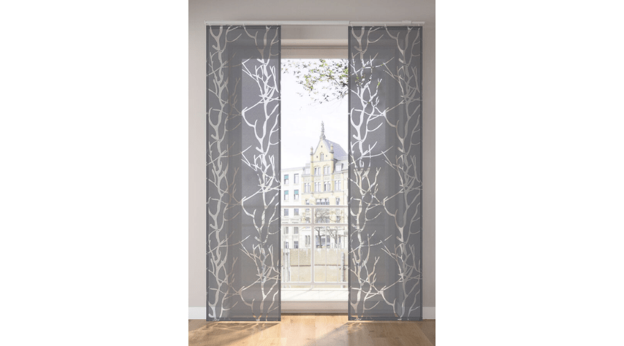 Elegant Curtain Panels with Burnt-out Pattern | Findwyse