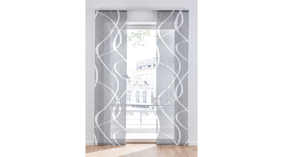 Elegant Curtain With a Pattern of wavy lines | Findwyse