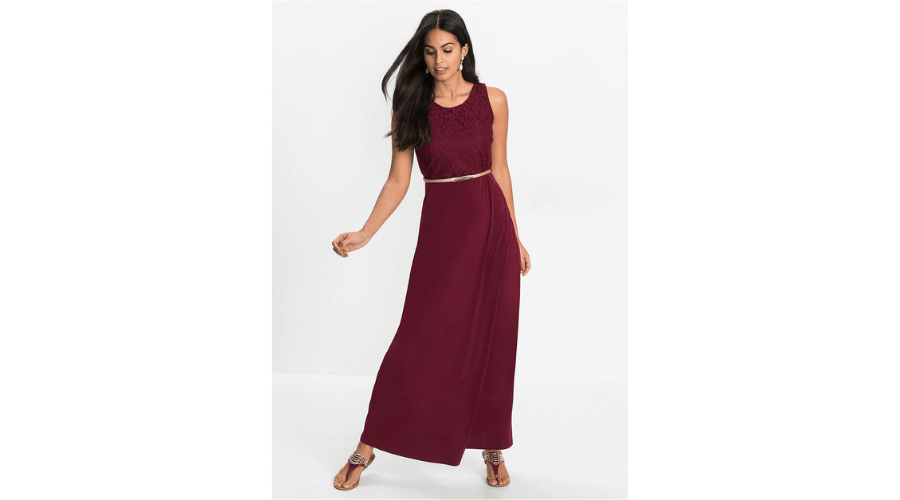 Long Evening Dress With Belt | Findwyse