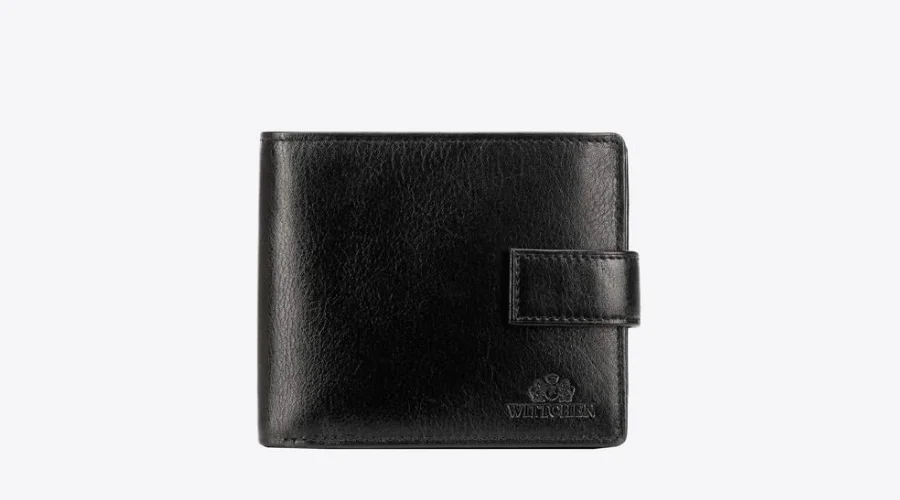 Men's Large Black Leather Wallet