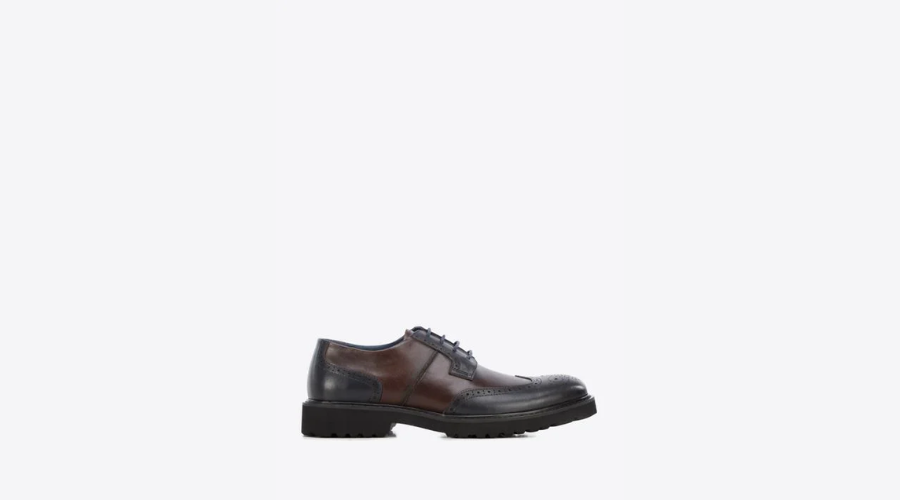 Men's two-colour leather brogues | Findwyse