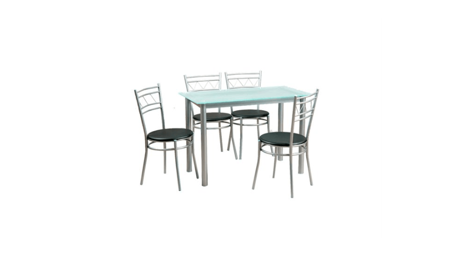 MiLAN 2 Table + 4 Chairs Set | Findwyse