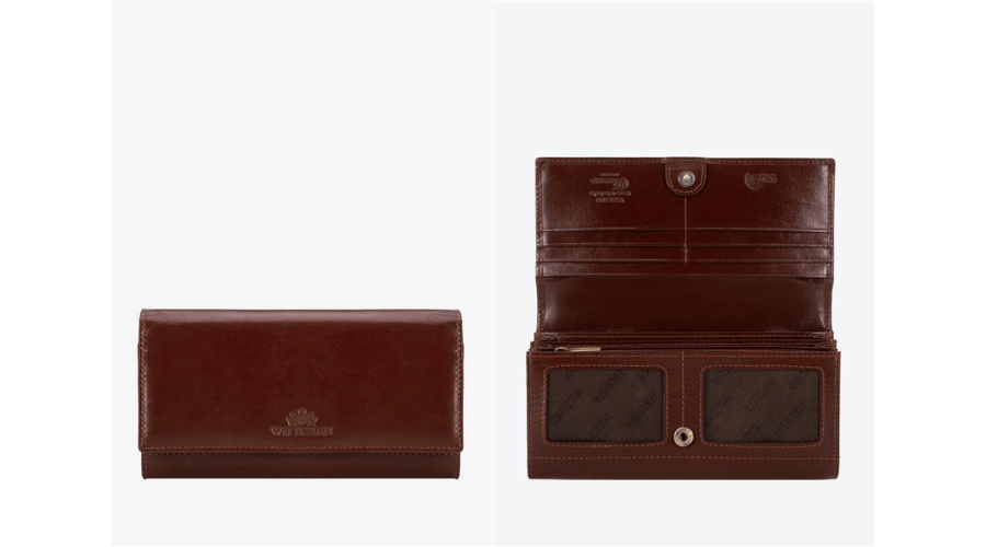 Straight Mahogany Leather Wallet | Findwyse