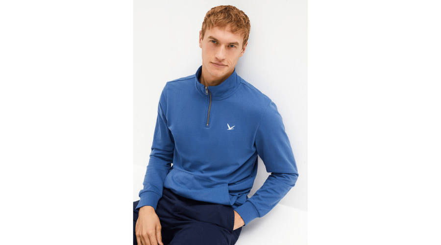 Sweatshirt With A Stand-Up Collar | Findwyse