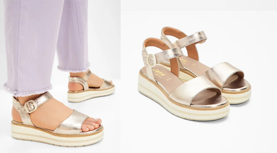 Wedge Sandals With Comfortable Width