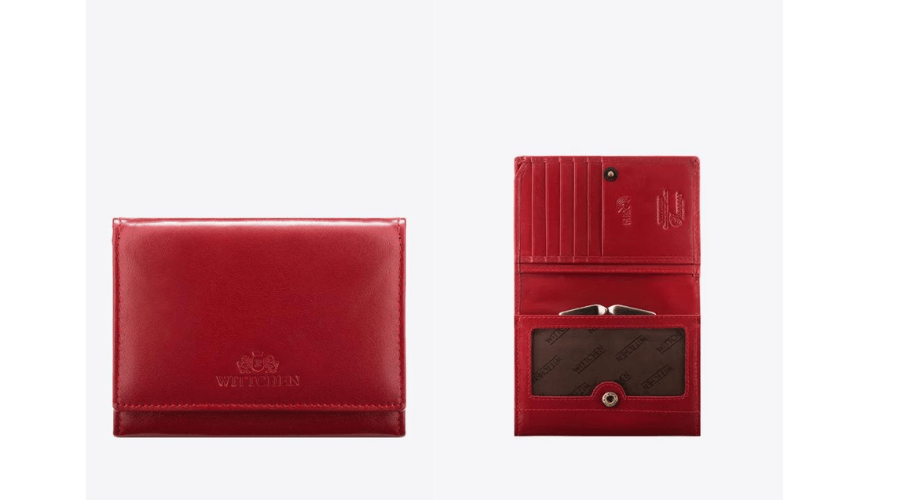 Women's Classic Medium Red Leather Wallet | Findwyse