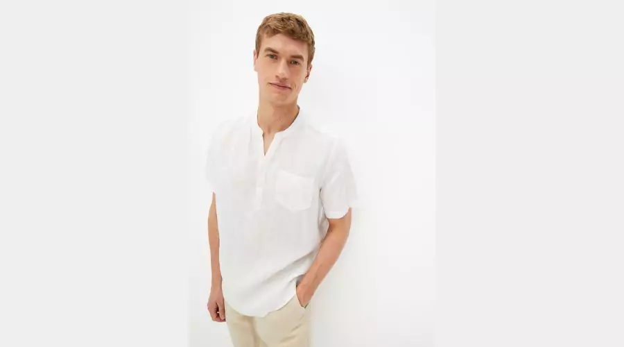 Linen Shirt With Short Sleeves