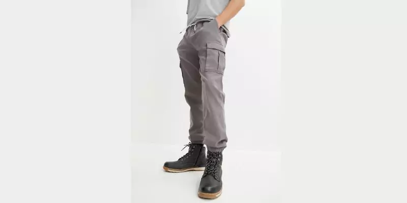 Trousers with Elastic waist and Side Pockets, Stretch