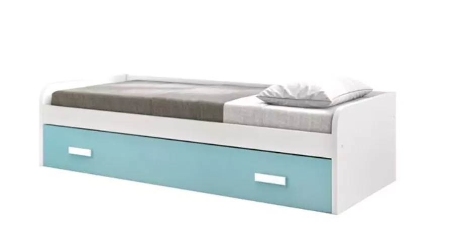 Trundle Bed - 90 cm - Venprodin - White-Caribbean 