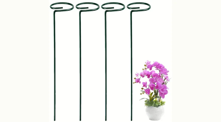 4 Pcs Garden Metal Plant Stakes