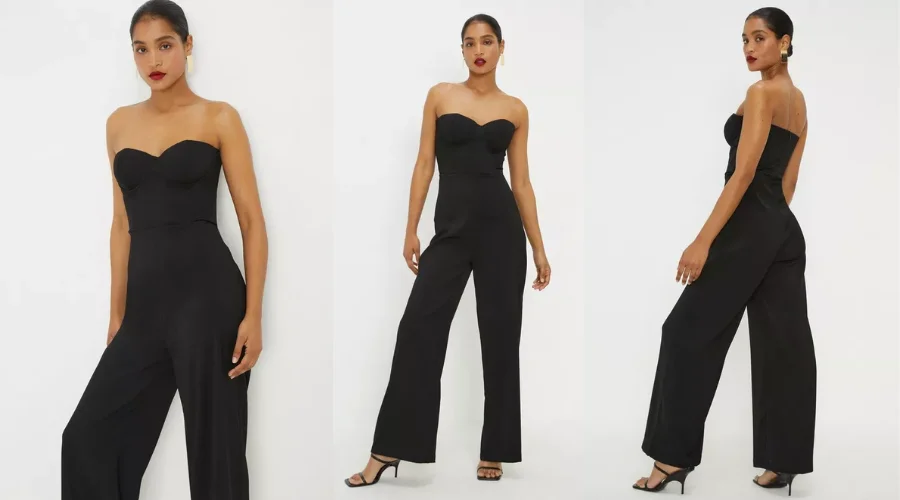 Dorothy Perkins Corset Detail Strapless Jumpsuit 